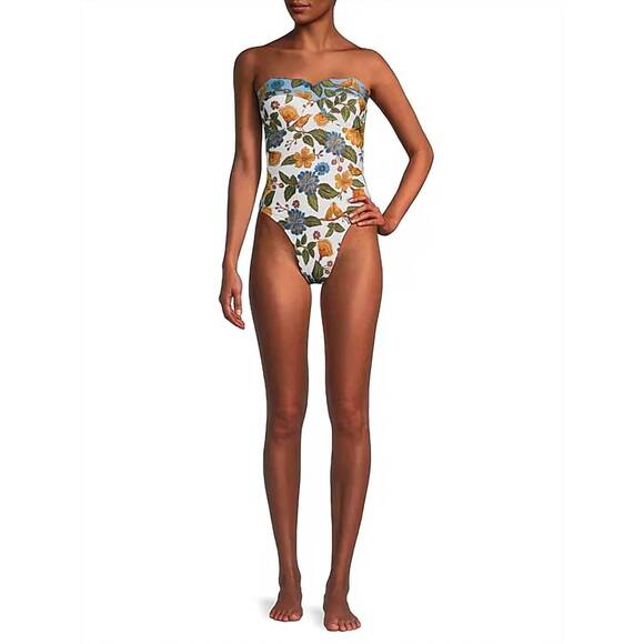 NEW FARM RIO garden scarf one piece swimsuit in multicolor
